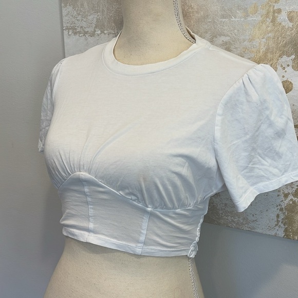 White Crop Top by Brooklyn Karma - Picture 2 of 5